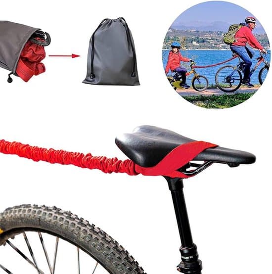 Cykelbälte för barn, hållbart elastiskt dragrep för förälder-barn-cykling, 1-pack.