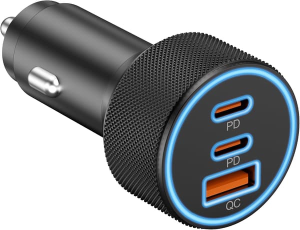 USB-C biloplader, strømadapter