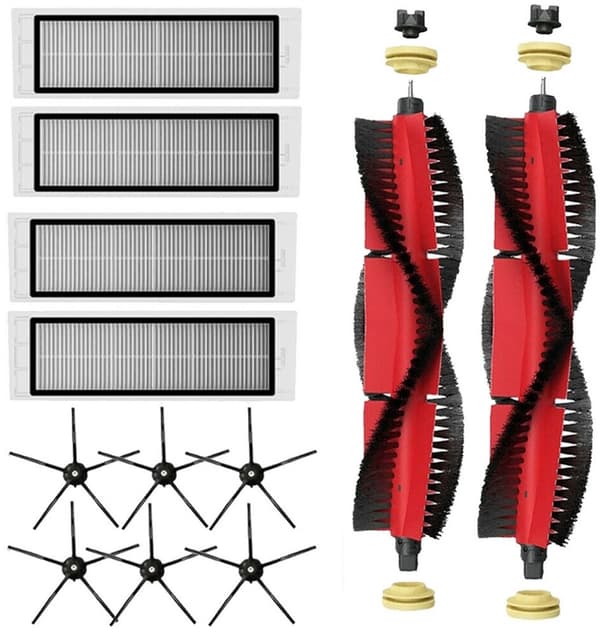 Sidebørstekomponenter til moppefiltre, egnet til Roborock S6, S5, MAX, S60, S65, S50, S55, T6