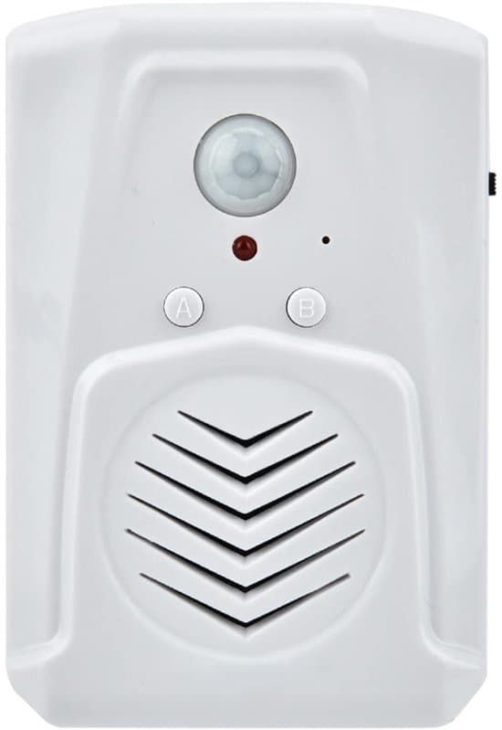 - Rörelsesensor dörrklocka - USB-driven larm - MP3-spelare