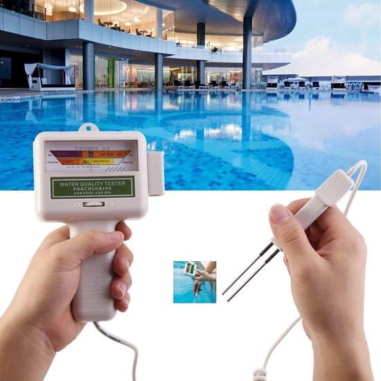 Vandkvalitetstester, automatisk pH- og restklorpooltestkit og -analysator.