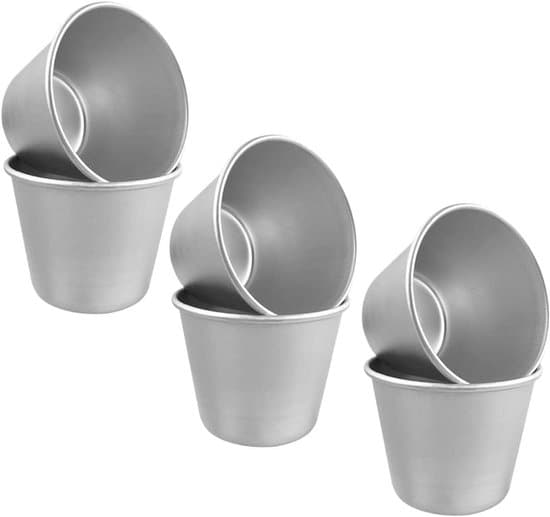 Puddingformar - 6-pack non-stick bakformar, lämpliga för kakor och muffins