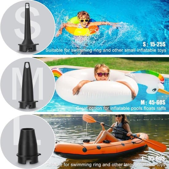 Elektrisk luftpumpe - 5200 mAh - Sort