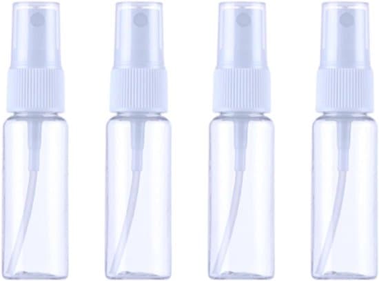 Tyhjät suihkepullot - 4 kpl - 20 ml - Valkoinen