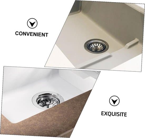 Diskbänkspropp - Avloppspropp - Köksförvaring - Högeffektiv dränering - 2-pack - Silver