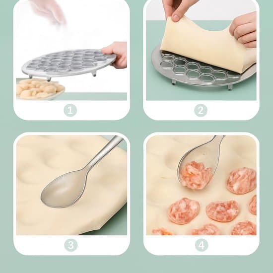 - Aluminium wontonform - Dumplingform - Rysk dumplingform