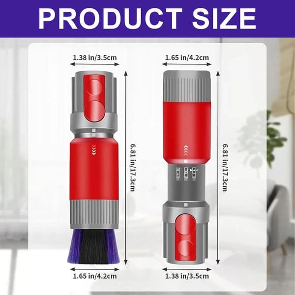 Støvbørste + slange til Dyson V7-V15 – Reservedele