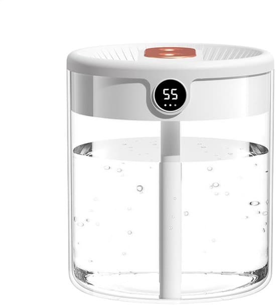 2L Top-Fill Luftfugter – Fugtighedsdetektor, Diffuser til Rum og Kontor