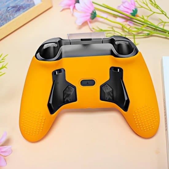 2 delar silikonskydd för VALOR PRO-kontroller optimerad tjocklek stötdämpning dammbarriär orange