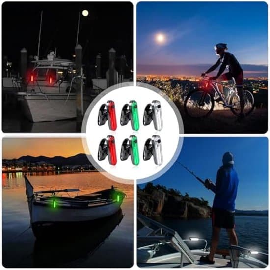 4 marine navigationslys, navigationslys, marine, LED navigationslys, 4 tilstande, blitz.