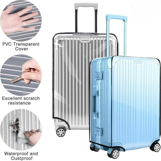 Transparent PVC-bagageskydd för 30-tums resväskor - 30 tum