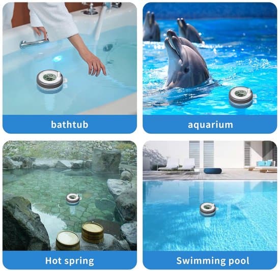 Trådløst poolvandstermometer med digitalt display til spa, jacuzzi og bade
