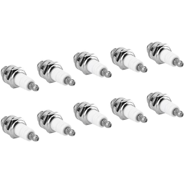Tändstift för röjsågar, 10-pack, ABS-material, lämplig för olika röjsågar.