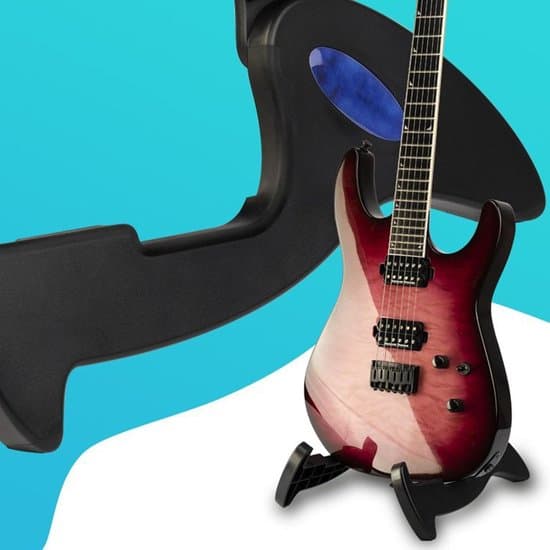 Vikbart gitarrställ, justerbart A-ramställ för akustiska/elektriska gitarrer, universell instrumenthållare för alla gitarrer