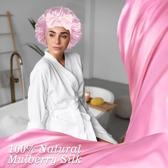 Satinhårhætter - Vendbare - 2-pak - Sort/Pink