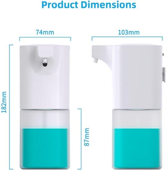 Automatisk sæbedispenser, vandtæt infrarød sensor, USB-skummende