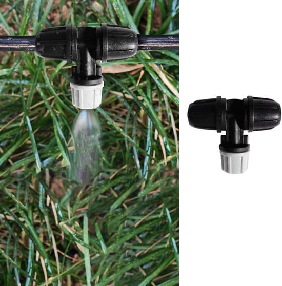 30-pack 4 mm grå justerbara droppbevattningsspridare och sprinklers