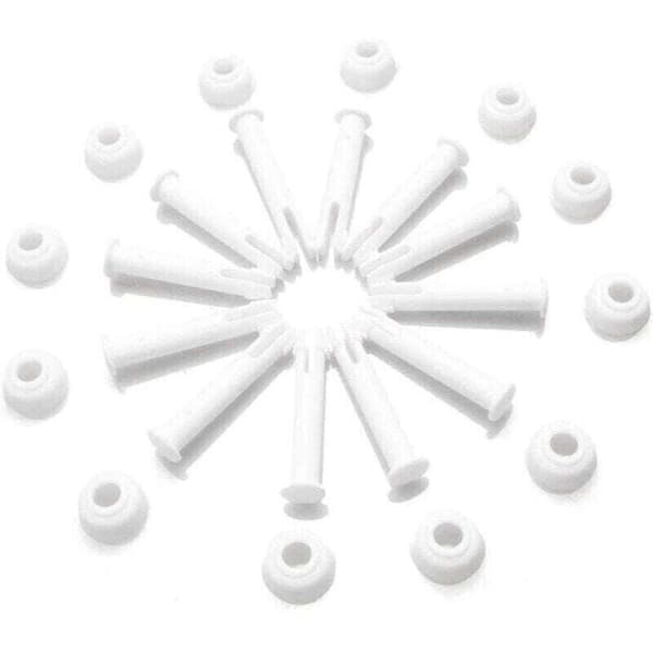12-pack poolanslutningsstift. Lämplig för de flesta rektangulära sommarpooler med metallram.