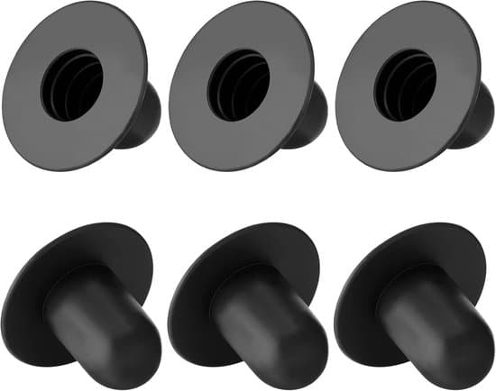 6-pak poolforseglingspropper til Intex/Bestway filtre - sort