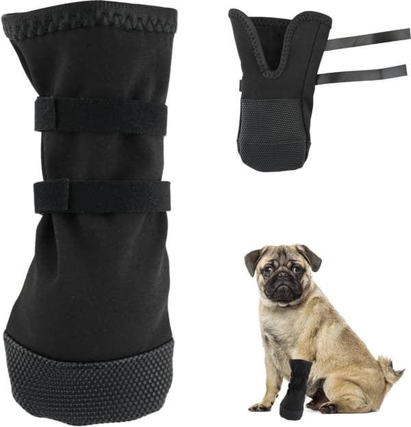 Hundskor, utomhustassskydd/strumpor, halkfria, slickresistenta, för stora hundar, medium