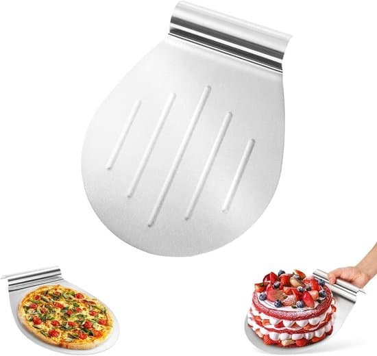 Kage- og pizzaspade - Rustfrit stål - med håndtag - Bageudstyr