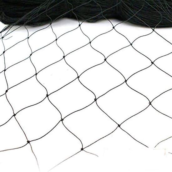 15m x 7.5m Sort Nylon Have-/Damfuglenet