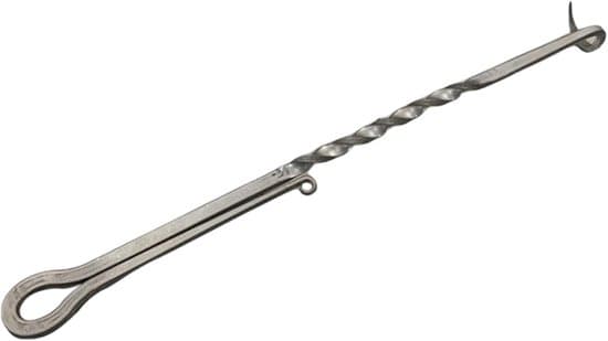 Vendbar kødkrog - Rustfrit stål - 35 cm