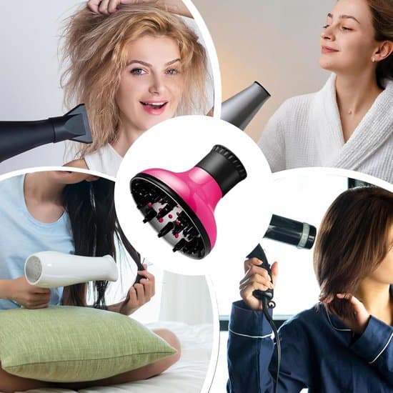 Universal hårtørrermundstykke og diffuser-tilbehør til styling af krøllet hår