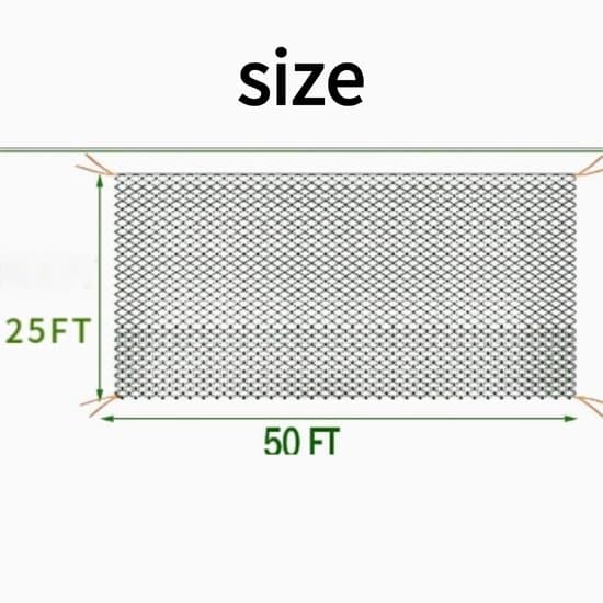 15m x 7.5m Sort Nylon Have-/Damfuglenet