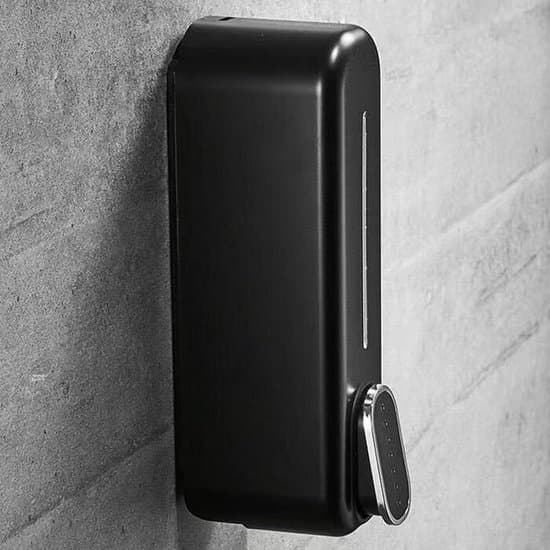Vægmonteret Dobbelt-Hoved 350ml Sæbe-/Shampoo-Dispenser - Sort