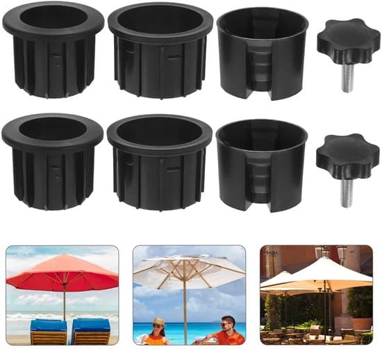 8-delt parasolfodadapter sæt - 32, 38, 48 mm - Udskiftningsdele til terrasse/balkon