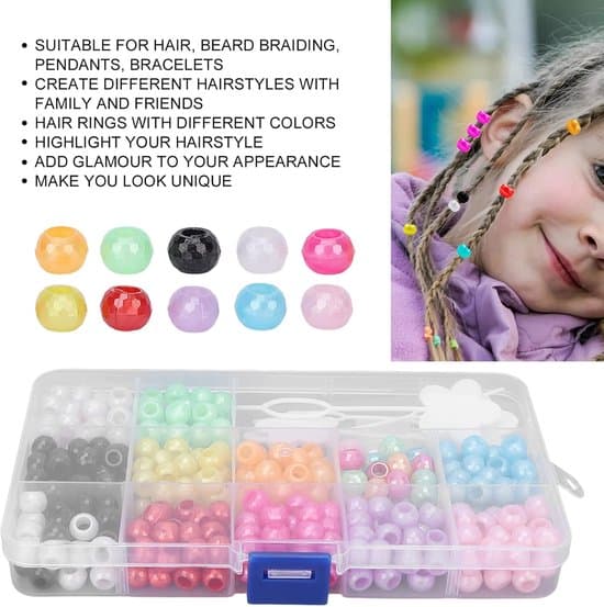 365 Farverige Dreadlock Perle Hår Tilbehør - DIY Smykker