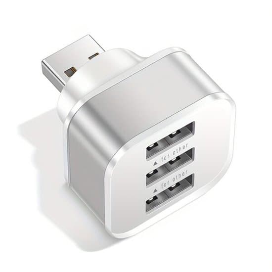 Ny 2.0 HUB-förlängare, 3-portars USB-splitter, USB-hubb