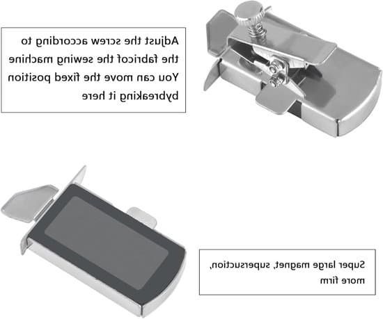 2-pack universella magnetiska symaskinsguider - Silver