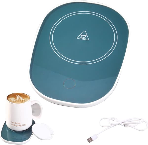 USB Kopvarmer, 16W, 55°C Skridsikker Varmeplade til Kaffe/Mælk