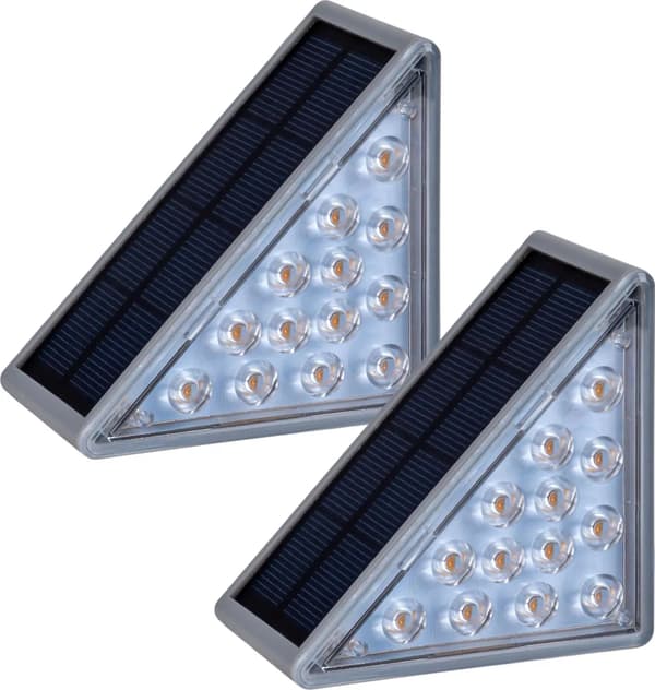 2-pak Solar Trappelys, Omgivende Dekorative Trappelys