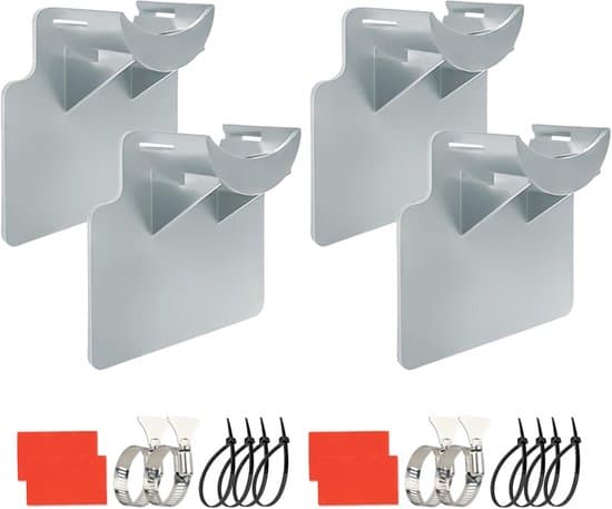 Slangeholder - 4 stk., med vridningsbeskyttelse