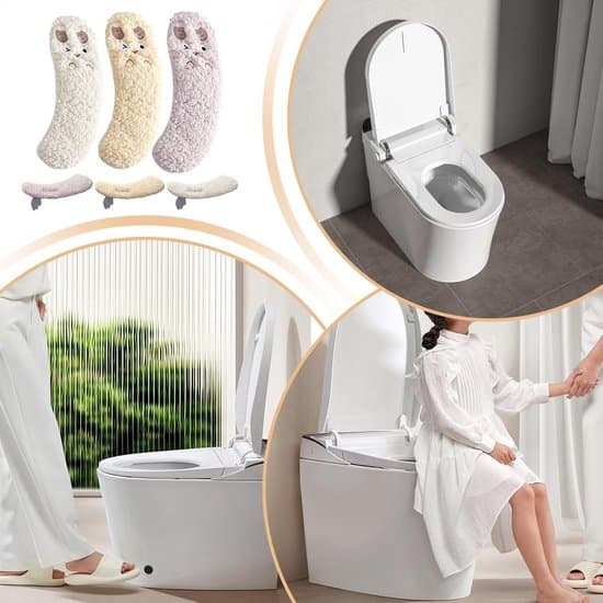 3 par søde vaskbare bløde lamme plys toiletbrætbetræk