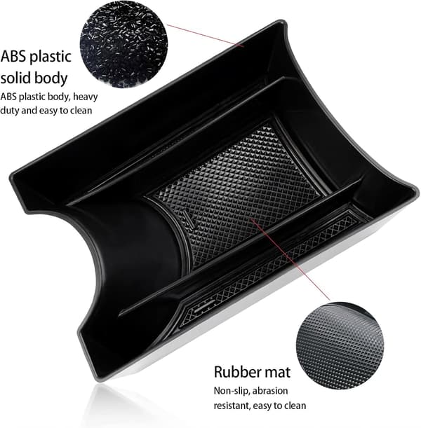 Bilens midterkonsol opbevaringsboks - 18*12*7 (CM) - Sort