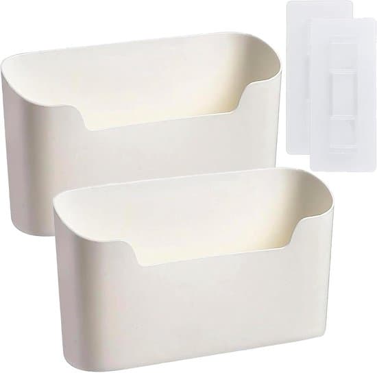 Køkkenskabsdør Organizer - 2 Stykker - Hvid