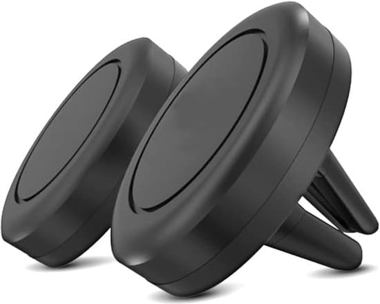 Biltelefonhållare för luftventil - 2-pack universell bilmontering för luftventil - magnetisk smartphonehållare