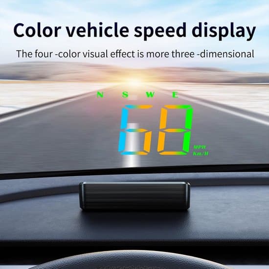 Universal GPS Head-Up Display til bildele med speedometer KM/T MPH