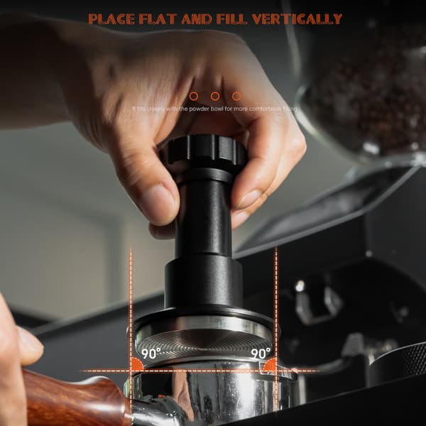 53 mm kaffestamper med konstant tryk, elastisk stamperhammer i rustfrit stål, espressoudstyr