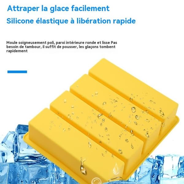 Rektangulära isformar, isbrickor i silikon, köksisformar, tillbehörssatser för köket