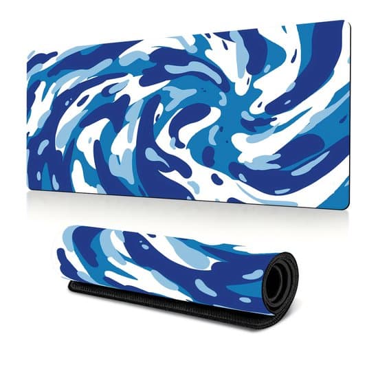 Skrivebordsmåtte - Blå - 30 x 80 cm