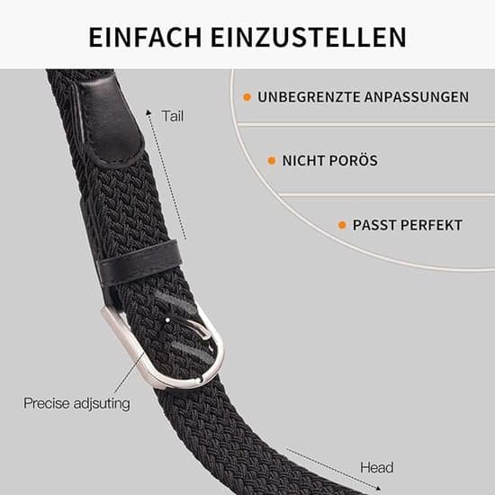 Tvådelat set - Elastisk midja - Unisex - Bredd 2,5 cm - Längd 107 cm - Inga perforeringar behövs - Stil B