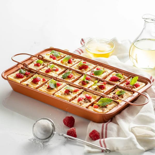 Non-stick brownieform 20 x 31 cm – rektangulær kageform, kulstofstål