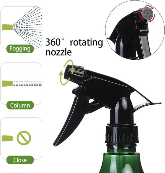 500 ml vattensprayflaskor för växter, dimsprayflaskor, trädgårdssprayflaska, återanvändbar plastspruta