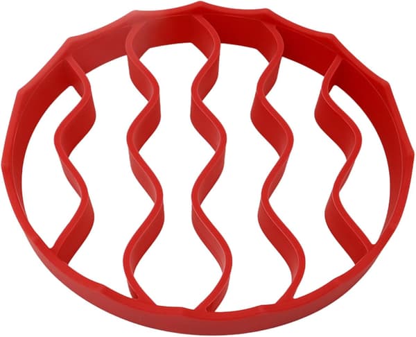 Bagekølestativ - Multifunktionelt Airfryer Grillstativ - Rød