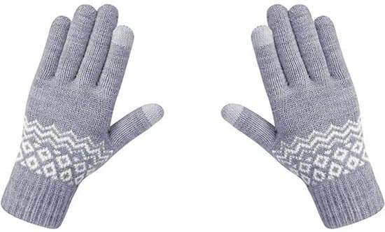 Handsker, Opvarmede Handsker, Vinterhandsker, Touchscreen-handsker, Søde, Vindtætte, Tykke, Hold varmen, Bløde, til kvinder, One size, Grå, Vinter